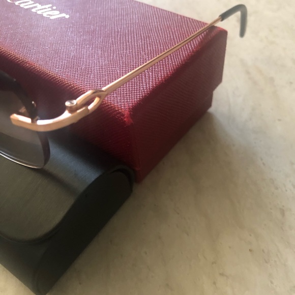 Authentic Custom Rose Gold Cartier sunglasses - Picture 3 of 10